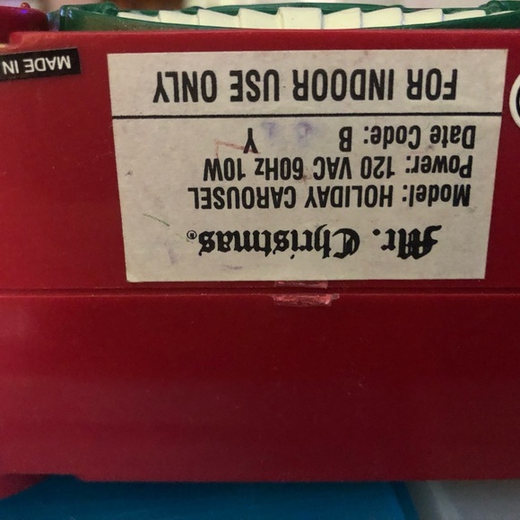 Vintage Carousel 1992 working Mr.Christmas 6 horses 21 favorite carols nonsmoker - Picture 14 of 16